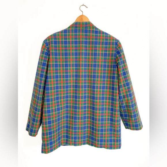Vintage Checkered Madras Blazer - Picture 2 of 5